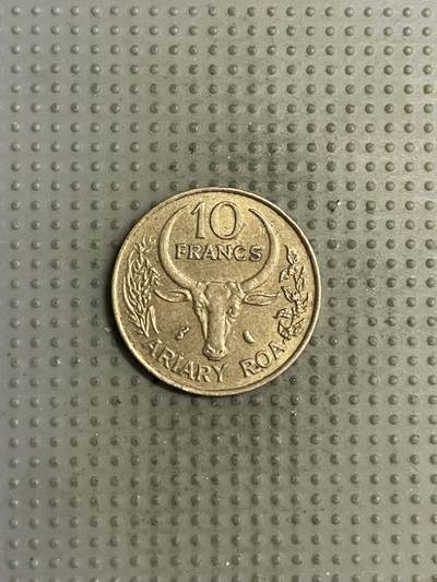 2025年第142场各国散币拍卖（总第142场） - 马达加斯加1989年10法郎