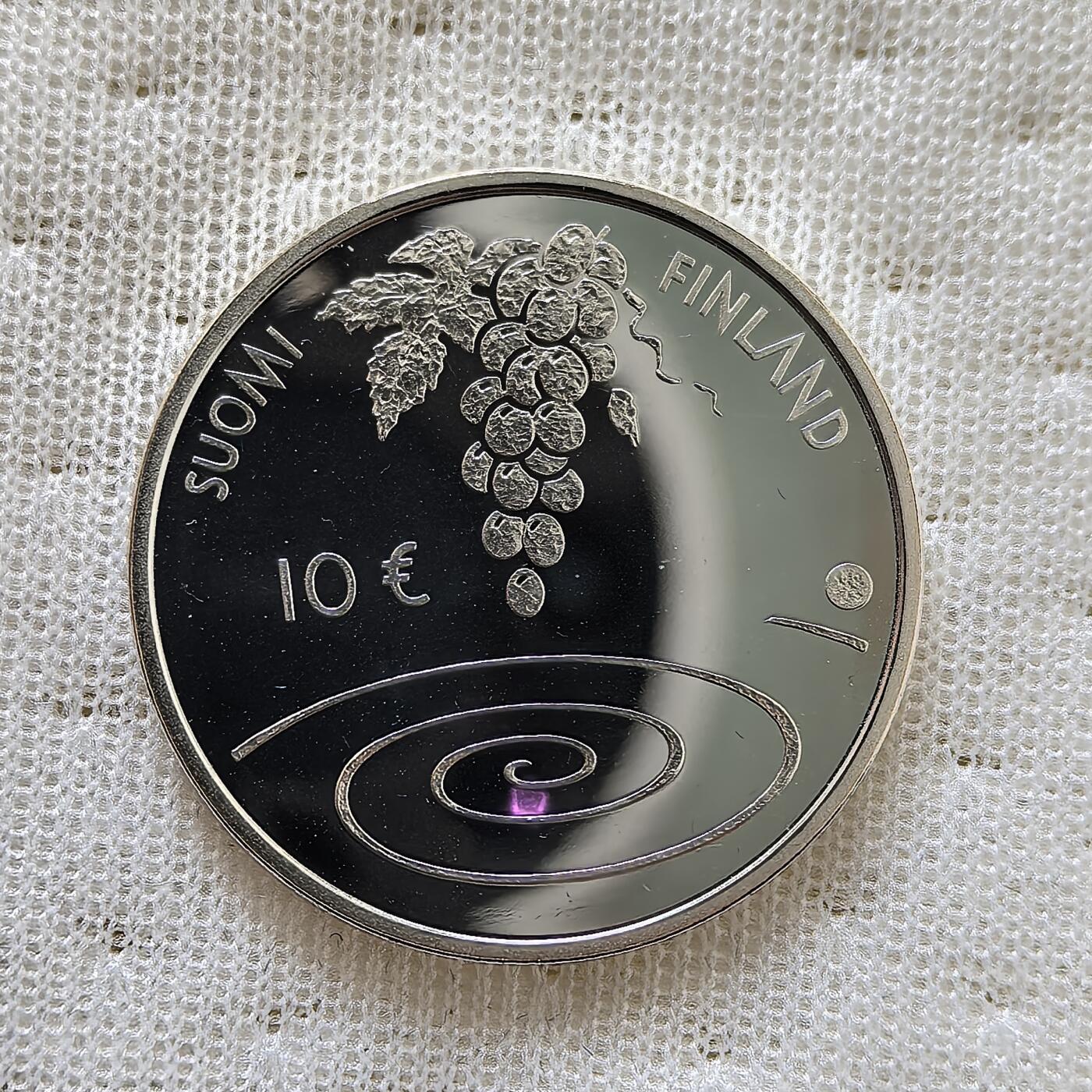 道一币馆币章第一百六十场 芬兰2014年插画师埃米尔·威克斯特罗姆诞辰150周年10欧元银币 10g 500s  10000