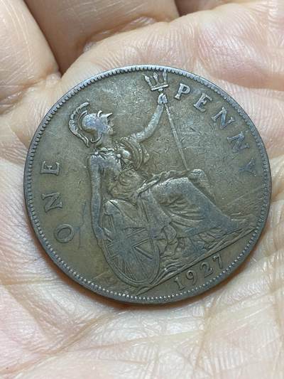 2025年第一百三十八场(总第一百六十四场）外国好品散币场(免佣金) - 英国🇬🇧1927年1便士(乔治五世第二版，关门年仅发行2年)