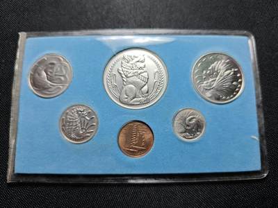 KK钱币收藏小铺 《套币 好品/批量散币专场》  2月预留时间 周末发货 -  1982新加坡大小面值清年一套