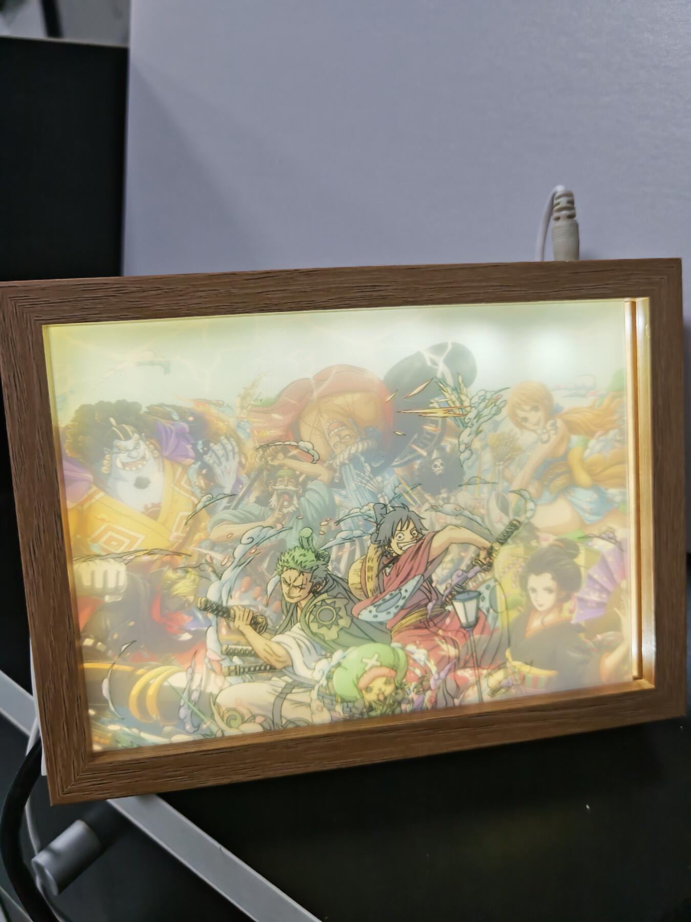 琦卡当当铺～第26期★★各种小漏~支持寄存★★~【9点40结束】扫码加群抽[包邮券]~ 灯光画-海贼王-充电款带充电器-1个