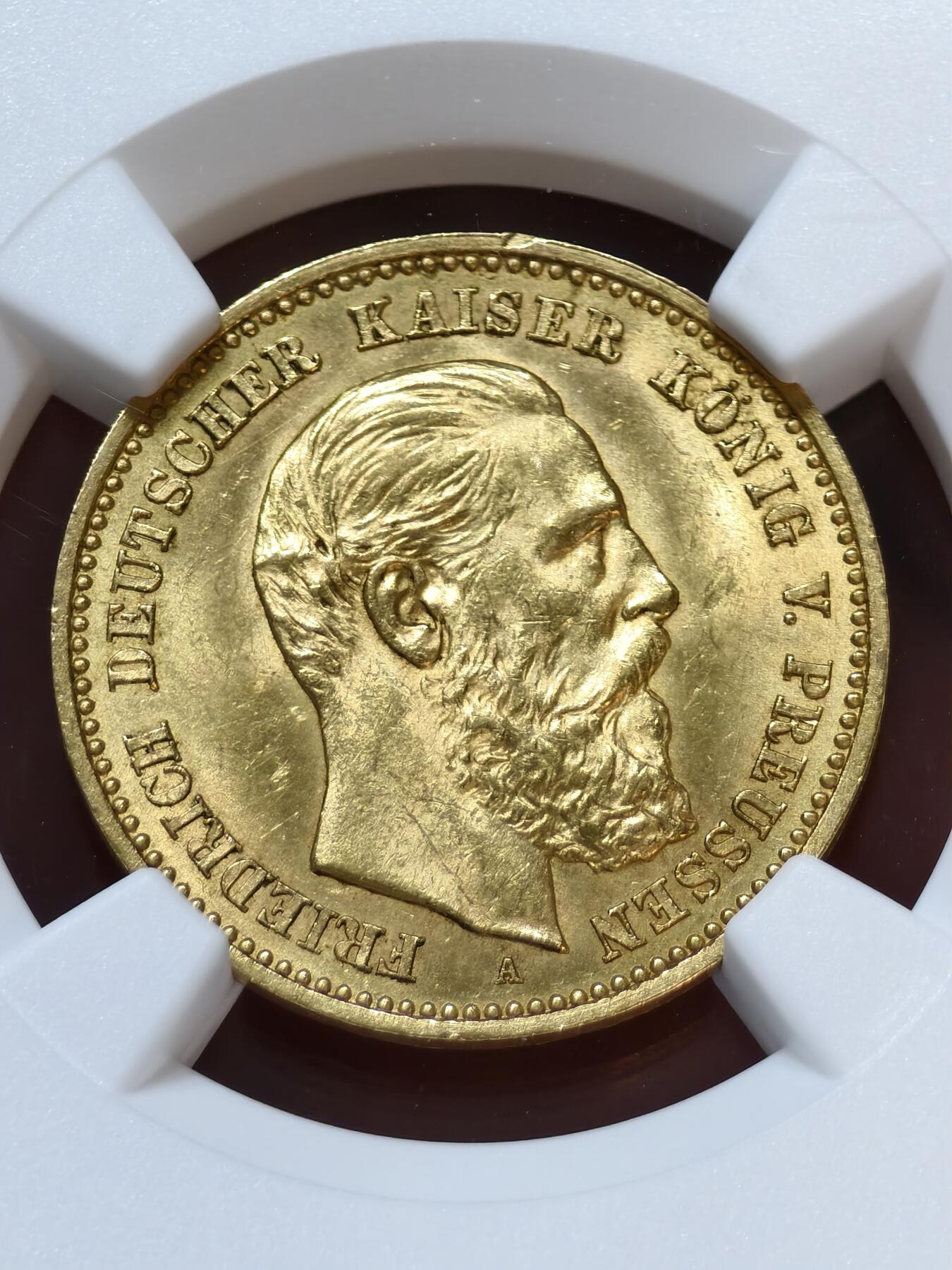 NGC-MS64德国1888年腓特烈三世三皇10马克金币