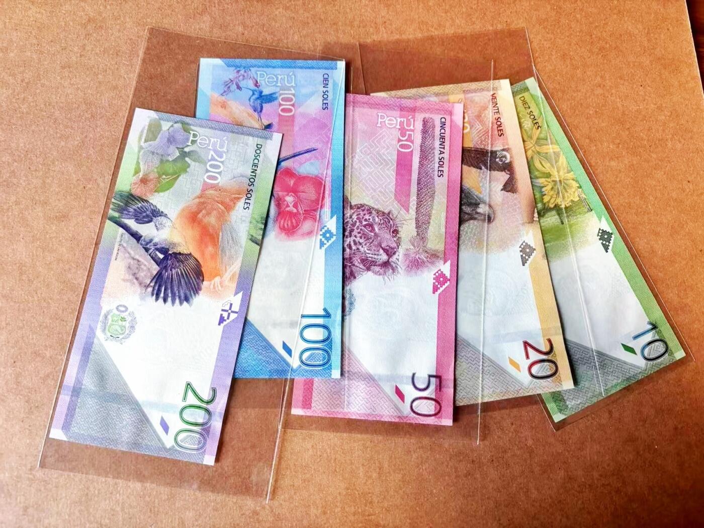 【Blue Auction】世界纸币精拍第765期——18级TOP拍卖/信誉/品质/专业/高效💫 【一组5张 含AA无47】秘鲁 10-200索尔 全新UNC