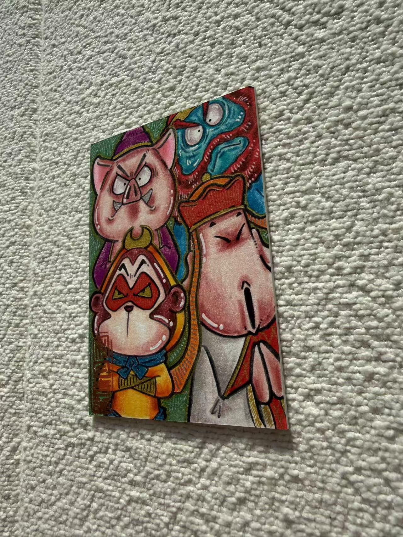 天玑星卡拍第152期《12.22周一截拍》持续收拍收评中 满赠卡需备注 【手绘卡】居子 西游师徒 手绘卡