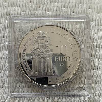 道一币馆币章第一百六十场 - 欧洲之星 马耳他2008年瓦莱塔的卡斯蒂利亚酒店10欧元精制银币 28.28g 925S 18000