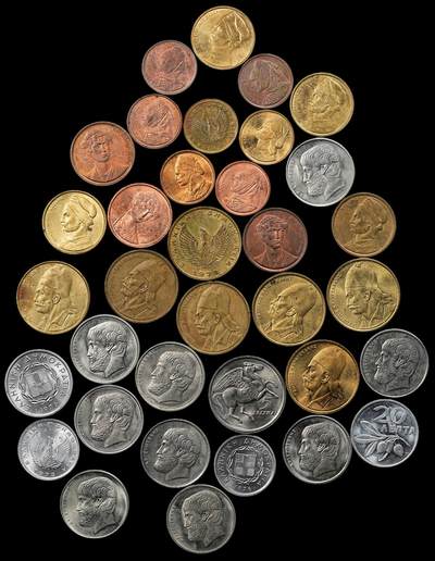 修遠堂世界钱币第九十八期 - 希腊现代币一组 未流通