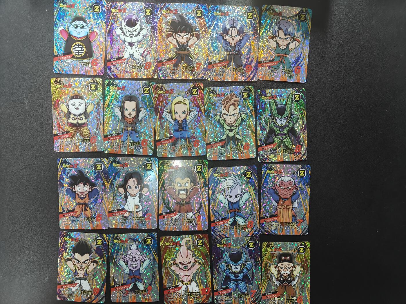 天玑星卡拍第152期《12.22周一截拍》持续收拍收评中 满赠卡需备注 七龙珠 Q版闪卡 自制卡 44张