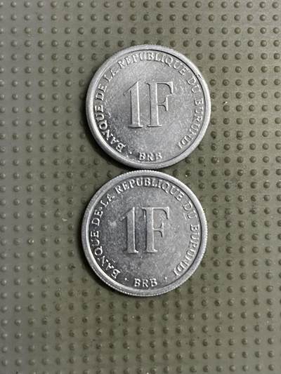 2025年第142场各国散币拍卖（总第142场） - 布隆迪2003年1法郎2枚