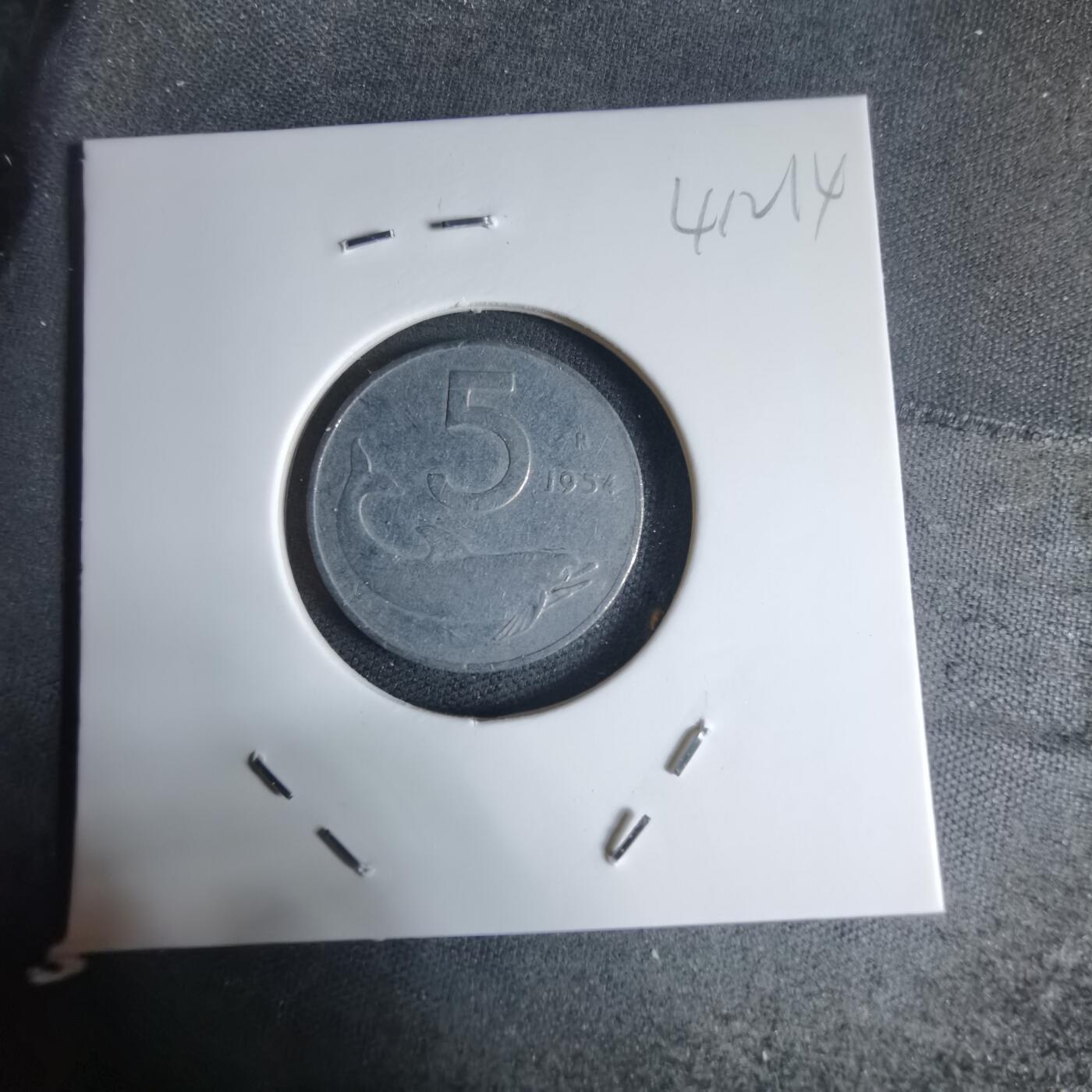 沼泽如烟--第941场 意大利1954年5里拉