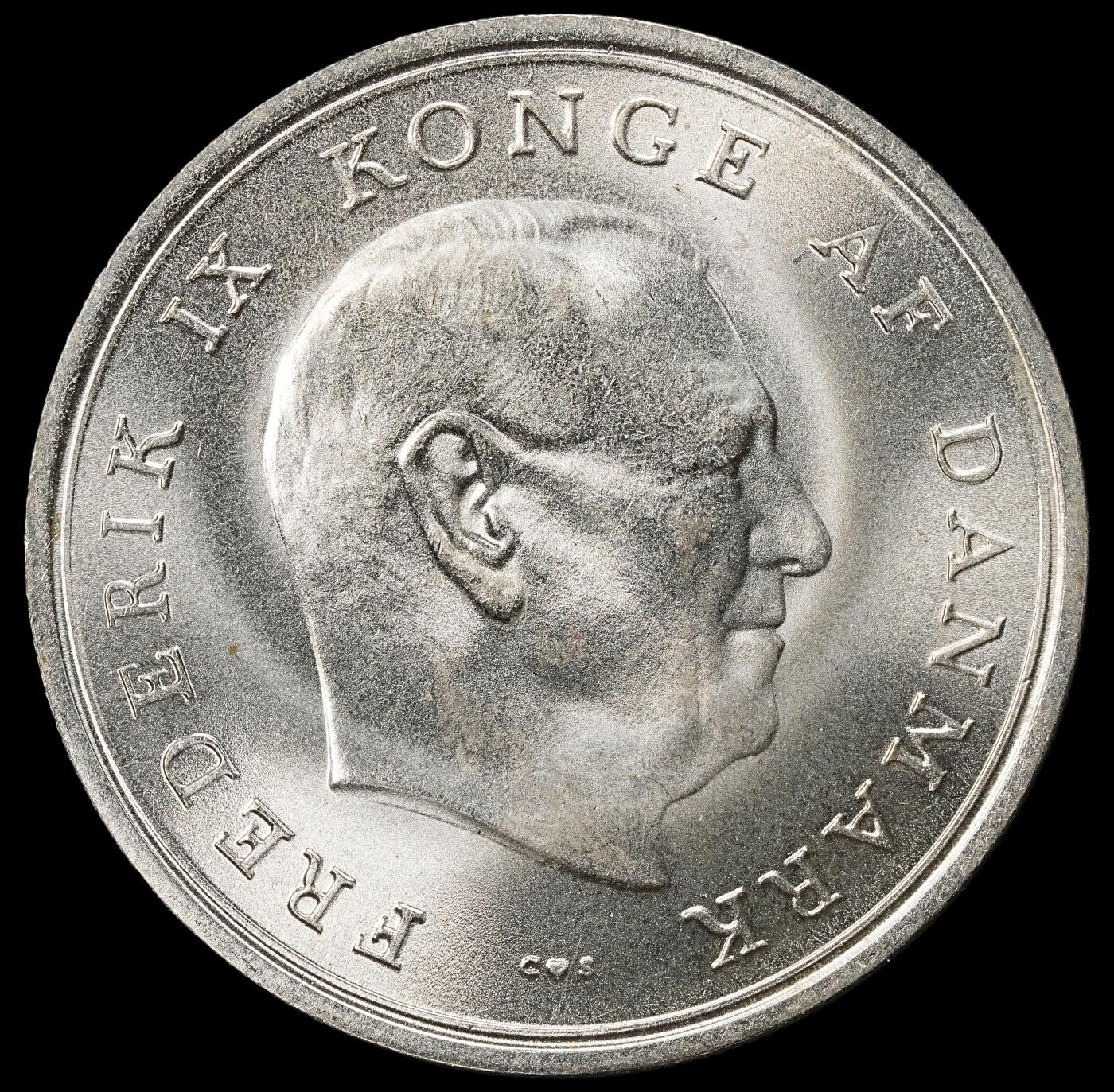 修遠堂世界钱币第九十八期 1967年丹麦玛格丽特公主结婚纪念10克朗银币 20.40g，含银80%