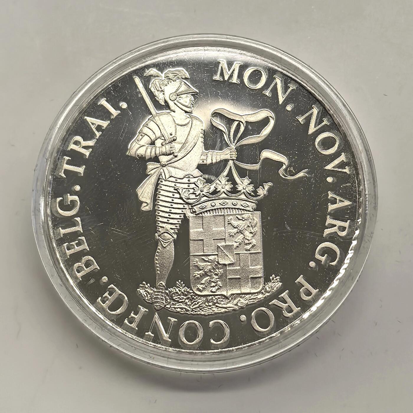 博洋堂世界钱币拍卖第153期（全场包邮） 荷兰1989年银杜卡特银币 乌得勒支（1816年复刻） 28.25克835银 发行量：约3万5千 盒证全