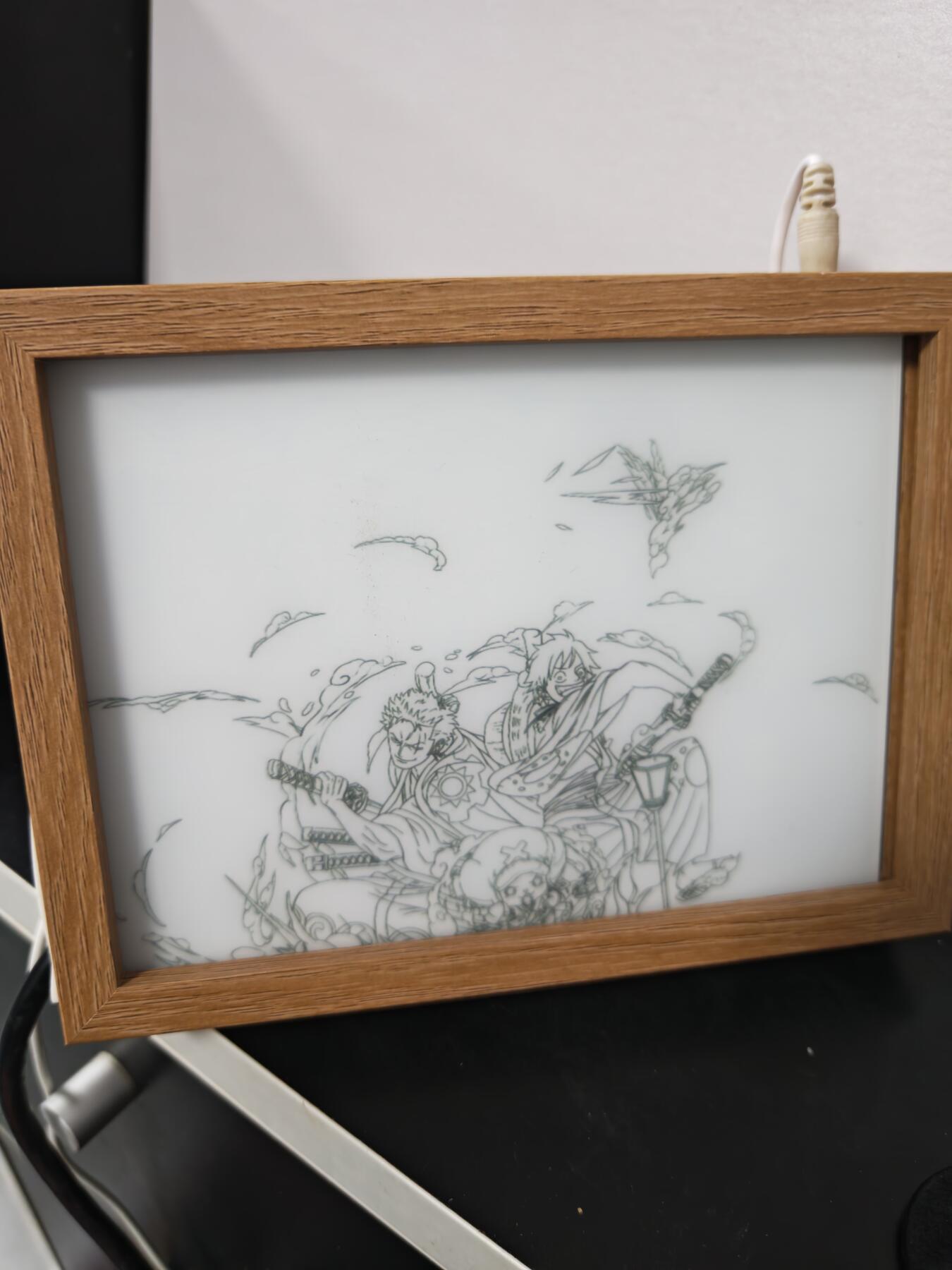 琦卡当当铺～第26期★★各种小漏~支持寄存★★~【9点40结束】扫码加群抽[包邮券]~ 灯光画-海贼王-充电款带充电器-1个