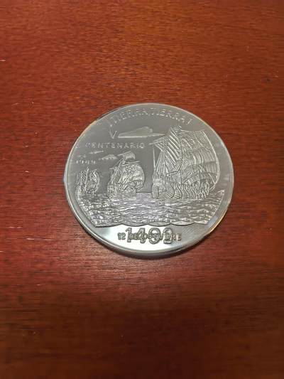 长老汇蛇年精选第八十四场拍卖 - 1989古巴发现美洲10比索精制银币，20克999银，8855枚