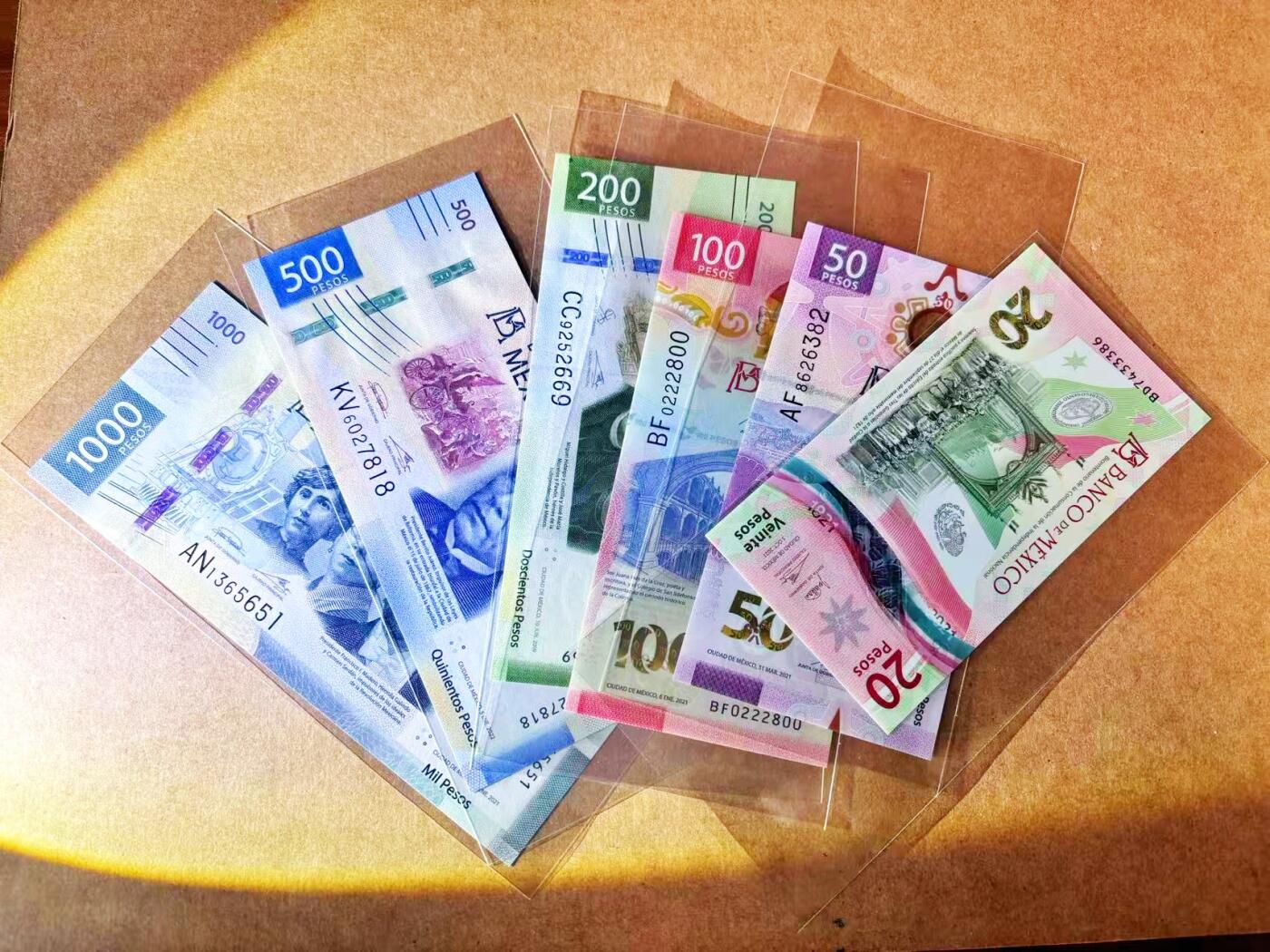 【Blue Auction】世界纸币精拍第765期——18级TOP拍卖/信誉/品质/专业/高效💫 【一组6张 含无47】墨西哥 20-1000比索 全新UNC