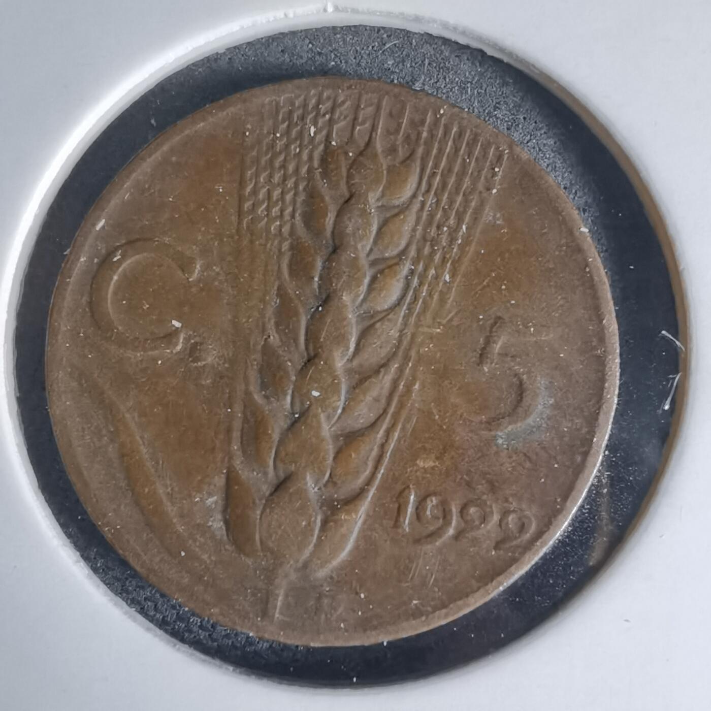 沼泽如烟--第941场 意大利1922年五分