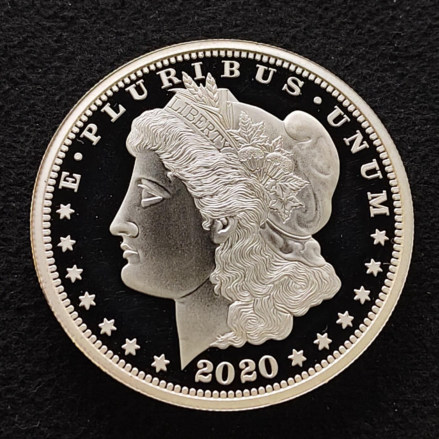 【全场包邮】纯粹捡漏拍489场（免费代拍第26场） 【银章】美国2020发行大事记1886年格罗夫·克利夫兰时期自由女神建立（39毫米26克）精制纪念银章