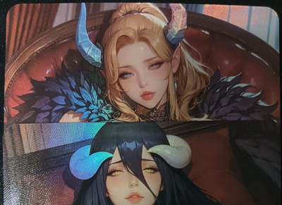 花开卡拍第53期（12月28号周日截拍，品控勿拍!!!拍品不寄存，运费5元，自制卡难免瑕疵，可能存在轻微撞角爆边等出厂瑕疵，品控介意勿拍！） - 大雷风华.犄角二人组 艺术卡 彩闪2张