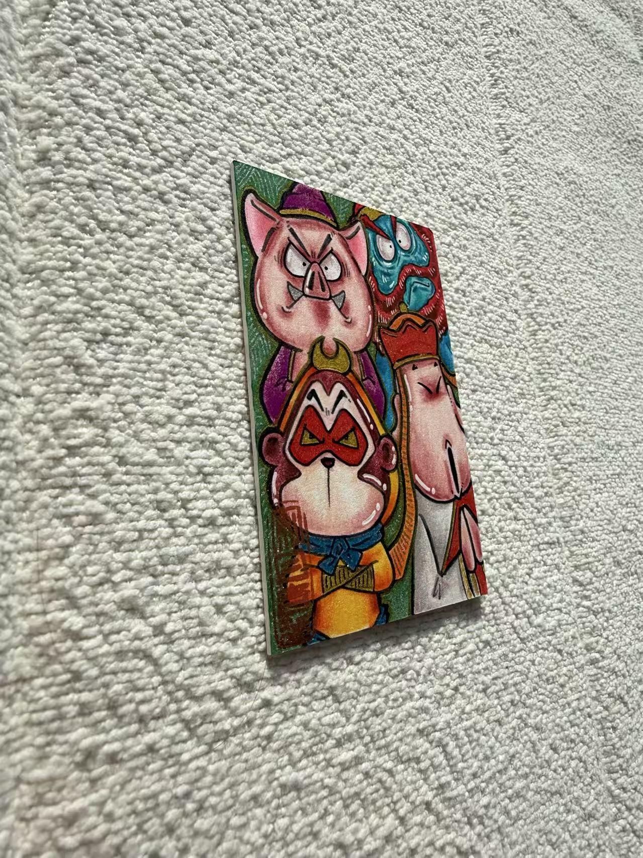 天玑星卡拍第152期《12.22周一截拍》持续收拍收评中 满赠卡需备注 【手绘卡】居子 西游师徒 手绘卡