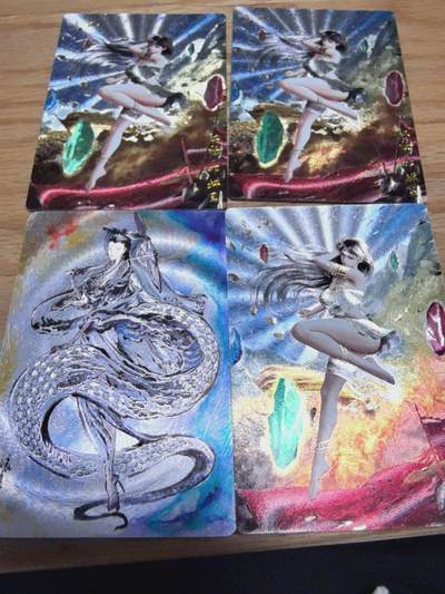 光影卡牌第27期，各家亲签，各家套卡，持续收拍品 - 奇点新一期启兴老师绘巾帼红颜邓婵玉红妆三宫送沈鑫老师白娘子一张均是粗闪