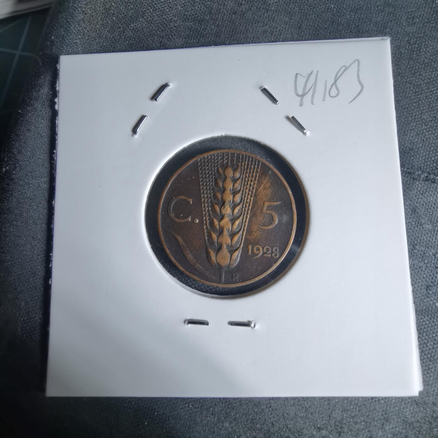 沼泽如烟--第941场 意大利1928年五分