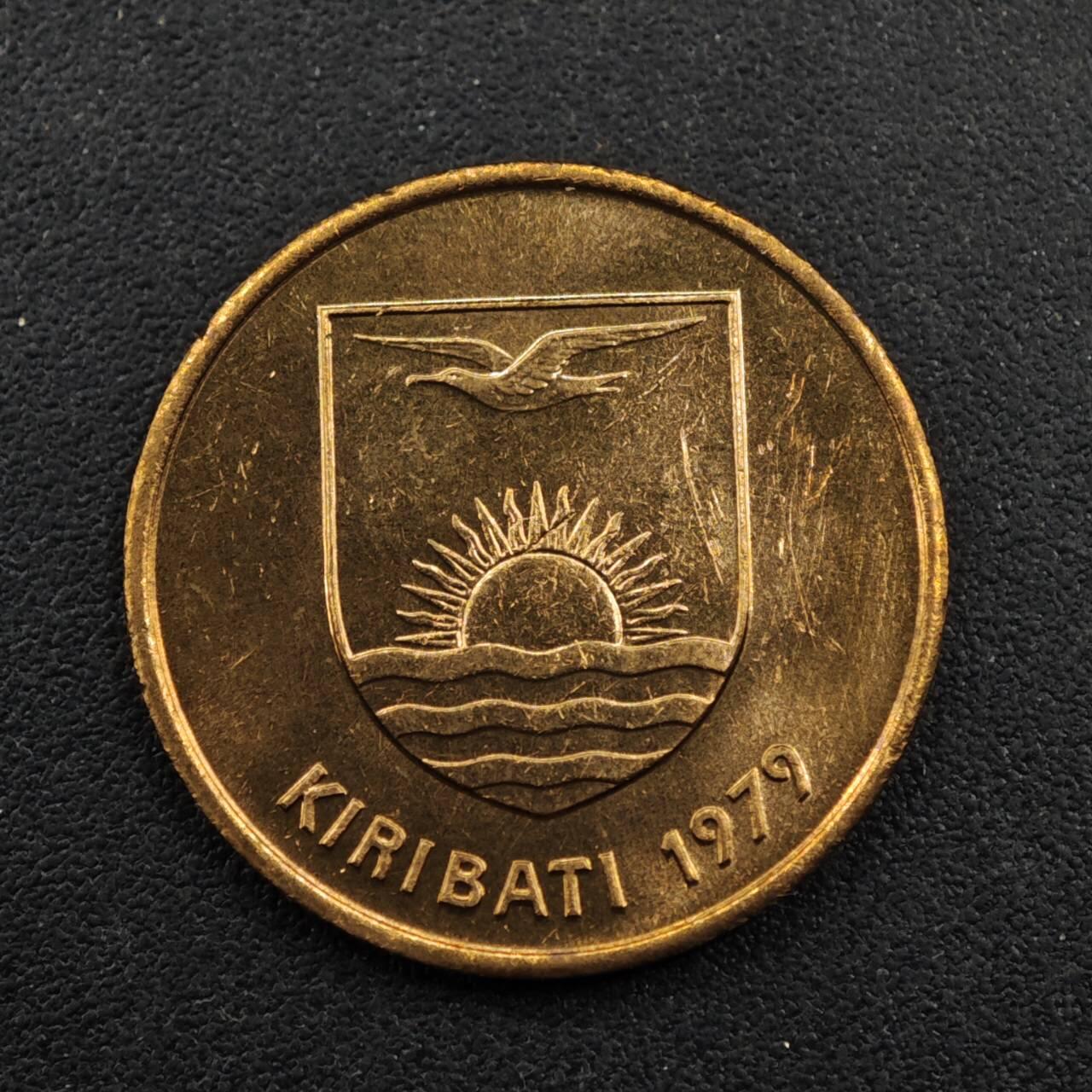 【淘币小摊】实时拍第八百三十三拍   散币场   满百包邮可预留二周 每周一统一发货   基里巴斯1979年军舰鸟1分铜币