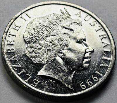 文馨钱币收藏第 286 场，圣诞节专场【 长期接收代拍品低至 0 佣金】 - 原光好品1999 年澳大利亚鸭嘴兽 20 分