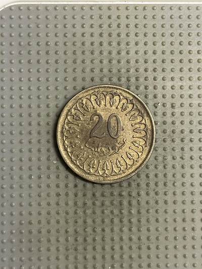 2025年第142场各国散币拍卖（总第142场） - 突尼斯1993年20米利姆