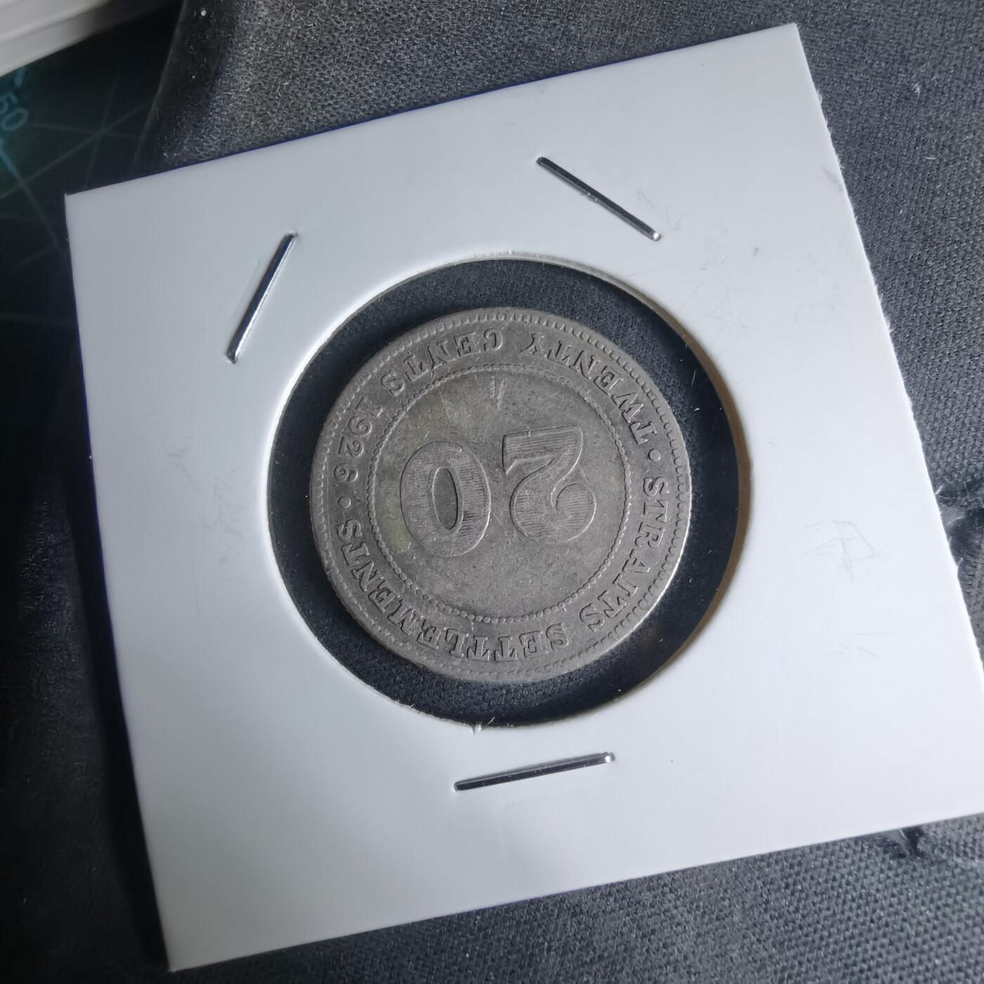 沼泽如烟--第941场 英属海峡1926年20分银币