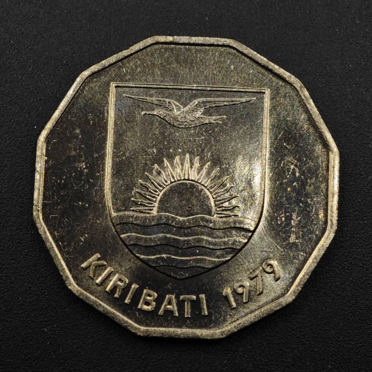 【淘币小摊】实时拍第八百三十三拍   散币场   满百包邮可预留二周 每周一统一发货   基里巴斯1979年捕鱼舟1元镍币