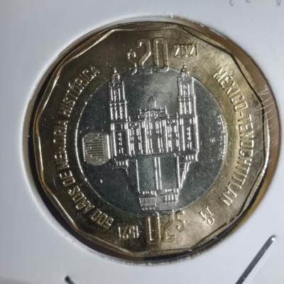 沼泽如烟--第941场 - 墨西哥2021年20比索纪念币