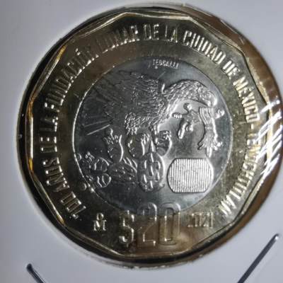 沼泽如烟--第941场 - 墨西哥2021年20比索纪念币