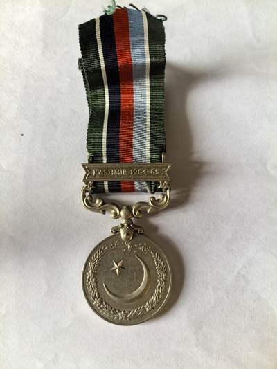 大明五军都督25年末场次，无佣金 - 1965年第二次印巴战争奖章，带克什米尔勋条