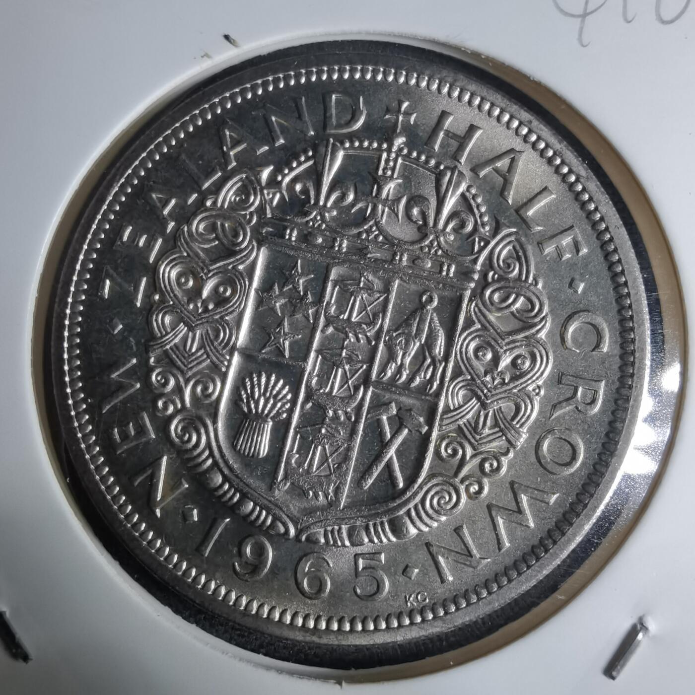 沼泽如烟--第941场 新西兰1965年半克朗