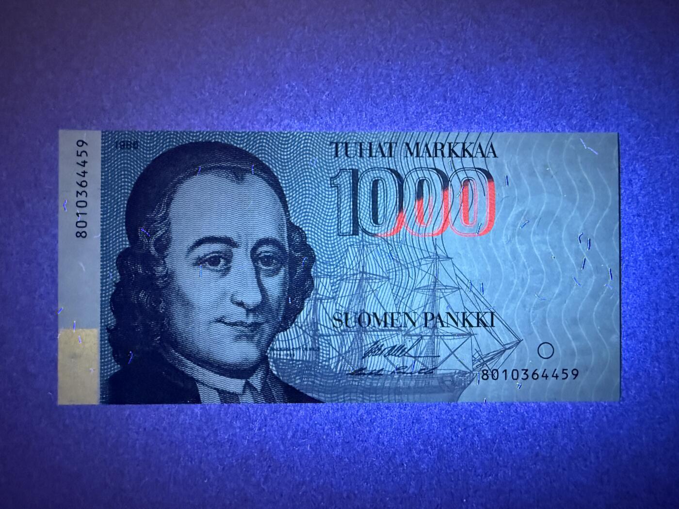 《艾美收藏》第225期-12.15周日外币精选场 芬兰1000马克 UNC 末版初版 芬兰议员屈德纽斯