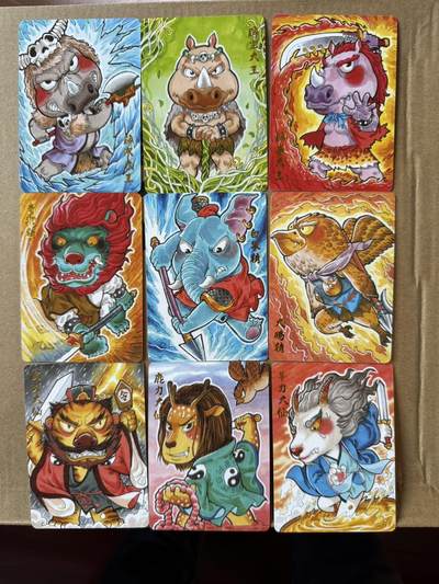 月落卡牌之特卡第2期-摩点众筹套卡专场 - 超吉梦 叶家宝手绘  西游九妖  普卡一套