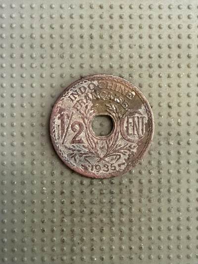 2025年第141场各国散币拍卖（总第141场） - 法属印度支那1935年1/2分