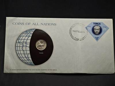 【淘币小摊】实时拍第八百三十三拍   散币场   满百包邮可预留二周 每周一统一发货   - 汤加1977年5分邮币封