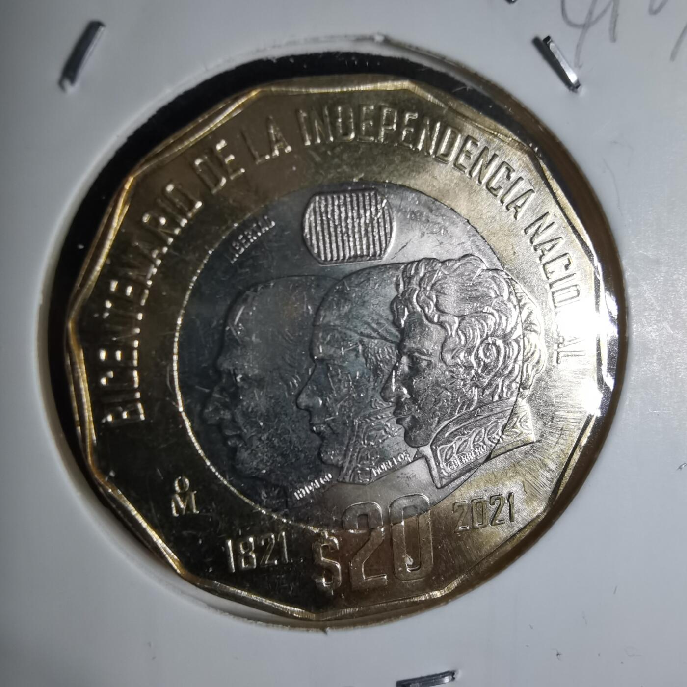 沼泽如烟--第941场 墨西哥2021年20比索纪念币