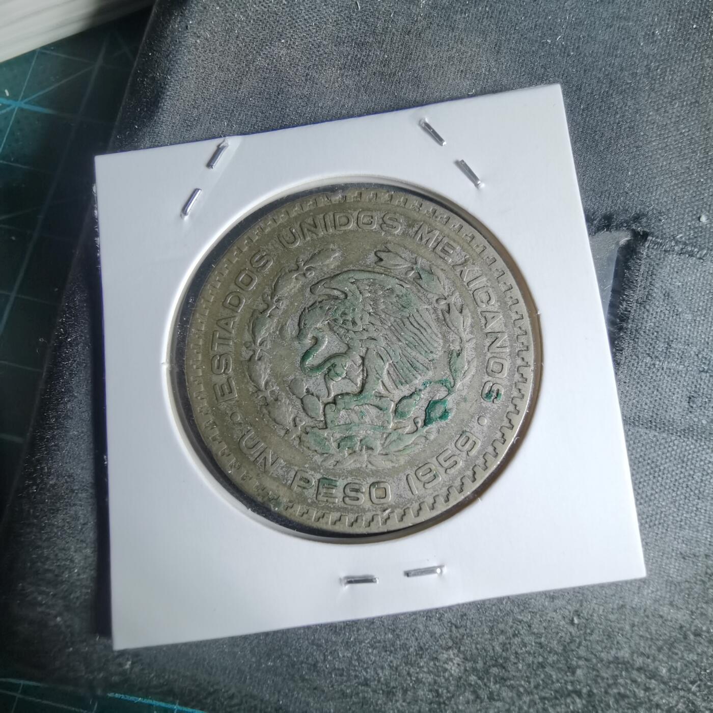 沼泽如烟--第941场 墨西哥1959年1比索银币有伤
