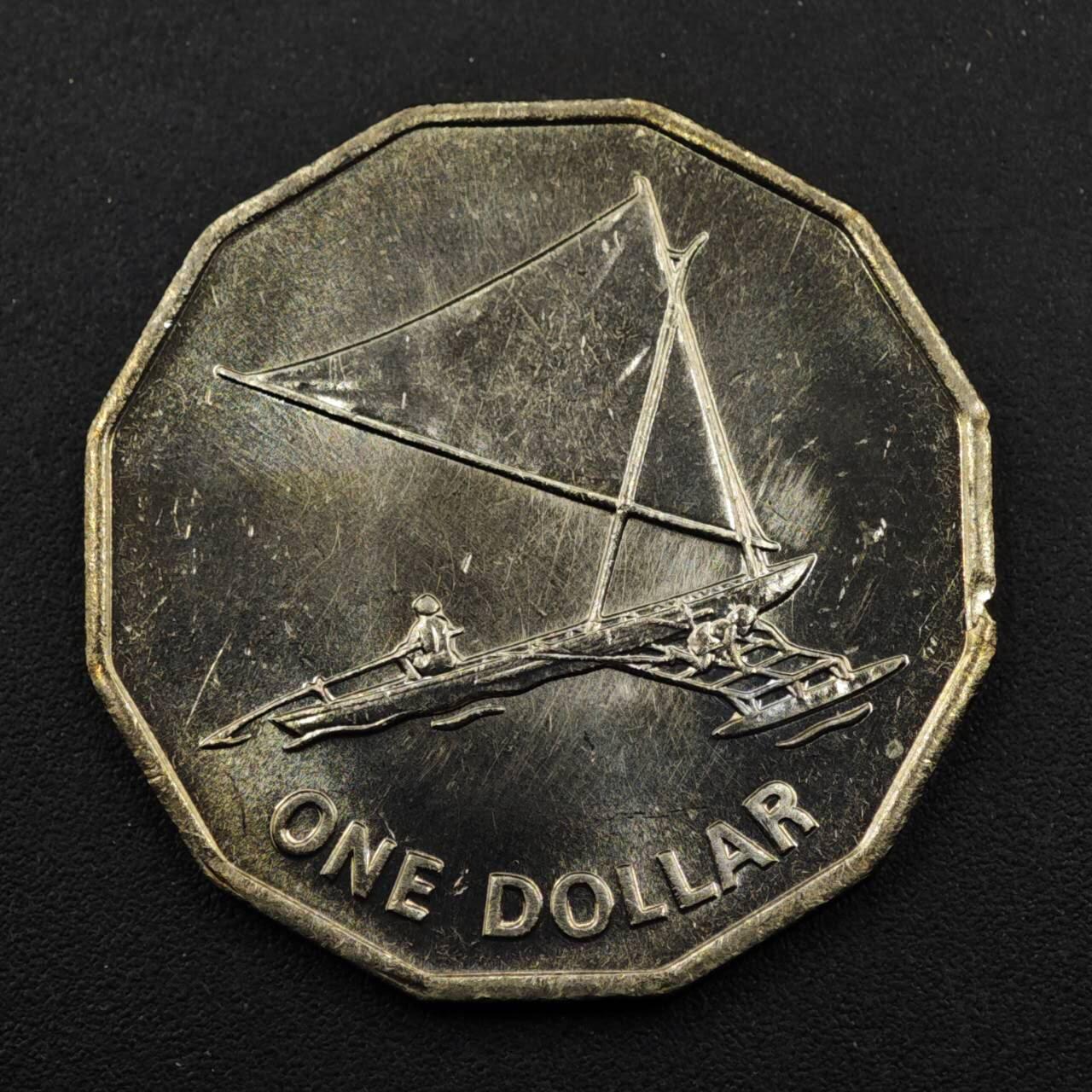 【淘币小摊】实时拍第八百三十三拍   散币场   满百包邮可预留二周 每周一统一发货   基里巴斯1979年捕鱼舟1元镍币