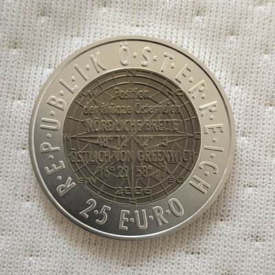 道一币馆币章第一百六十场 - 奥地利2008年对光的探索25欧元铌芯银币 