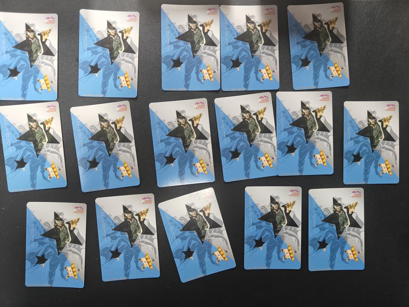 天玑星卡拍第152期《12.22周一截拍》持续收拍收评中 满赠卡需备注 JOJO 纱布闪 16张 自制卡