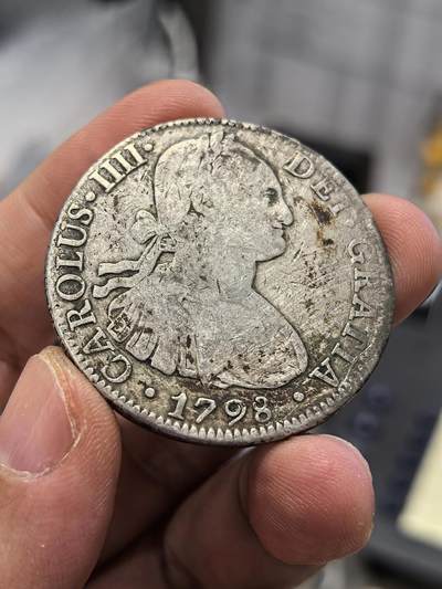 博洋堂世界钱币拍卖第153期（全场包邮） - 西属墨西哥1798年MO FM卡洛斯四世双柱银币