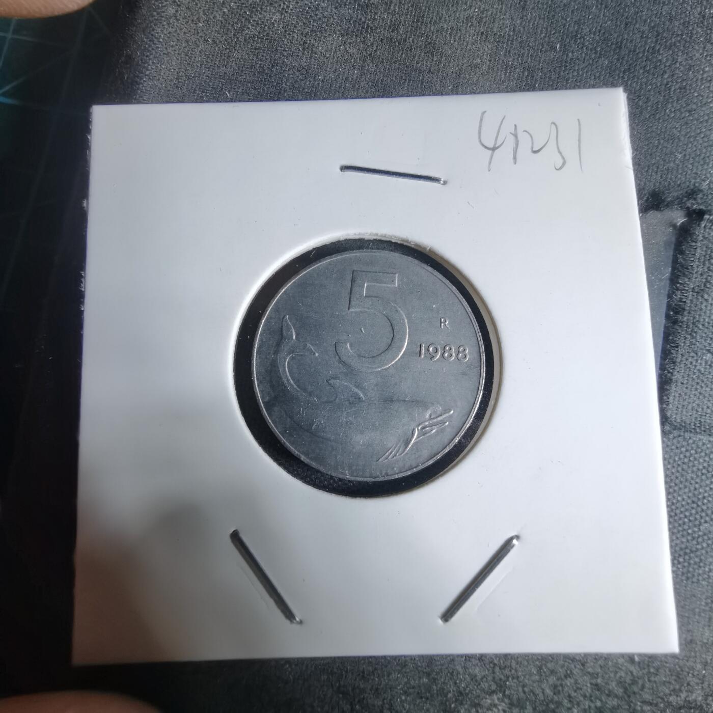 沼泽如烟--第941场 意大利1988年5里拉