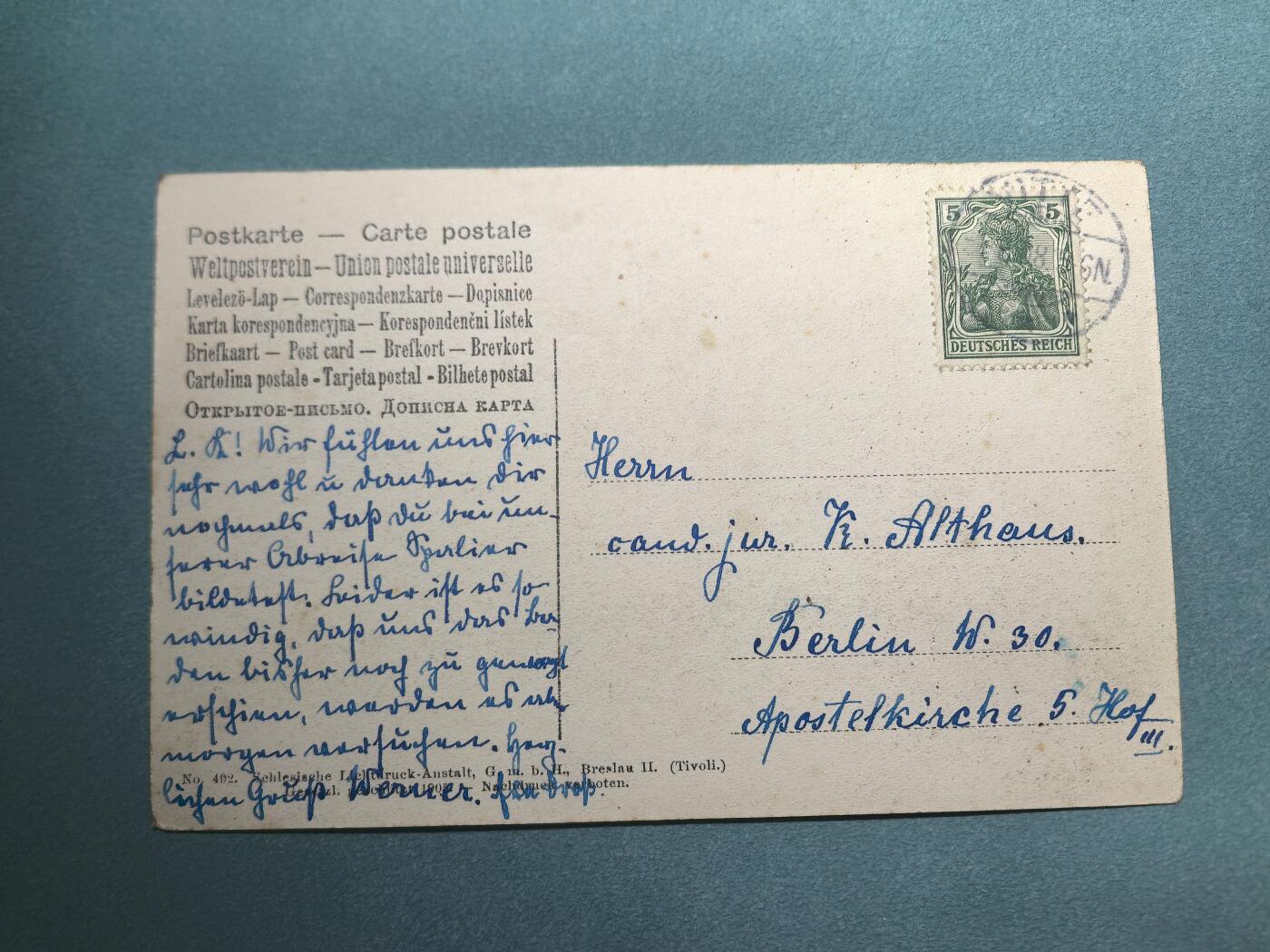 盛世勋华——号角文化勋章邮票专场拍卖第294期 德国（1939）1938年实寄明信片 波罗的海希登塞岛