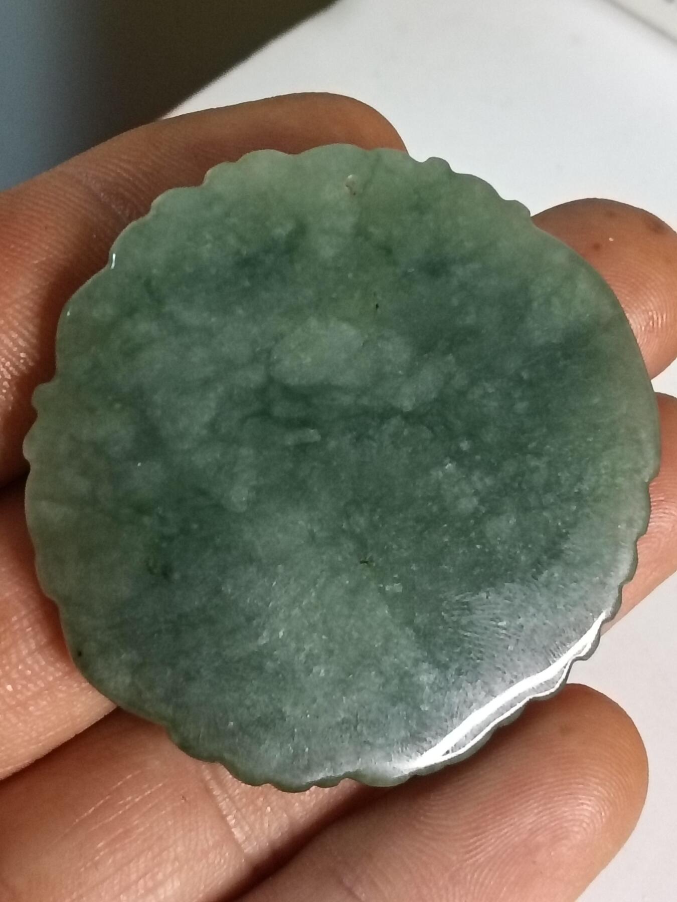 天然缅甸翡翠A货龙凤八卦吊坠 男女款玉佩