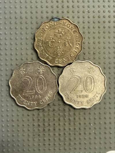 2025年第141场各国散币拍卖（总第141场） - 香港二毫3枚