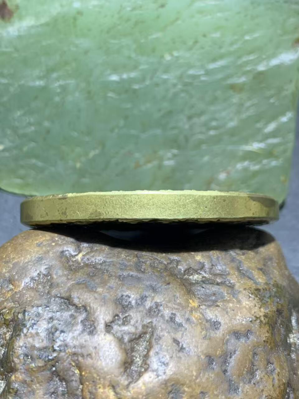 精美黄铜大智文殊菩萨护身牌一个，