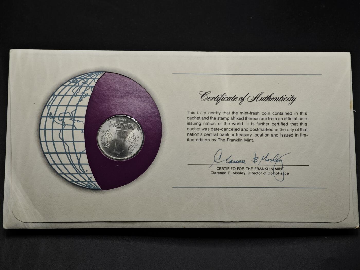 【淘币小摊】实时拍第八百三十三拍   散币场   满百包邮可预留二周 每周一统一发货   东德1978年1马克邮币封