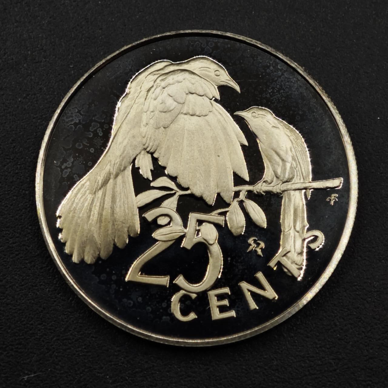 【淘币小摊】实时拍第八百三十三拍   散币场   满百包邮可预留二周 每周一统一发货   英属维尔京1973年红树林杜鹃25分精制镍币